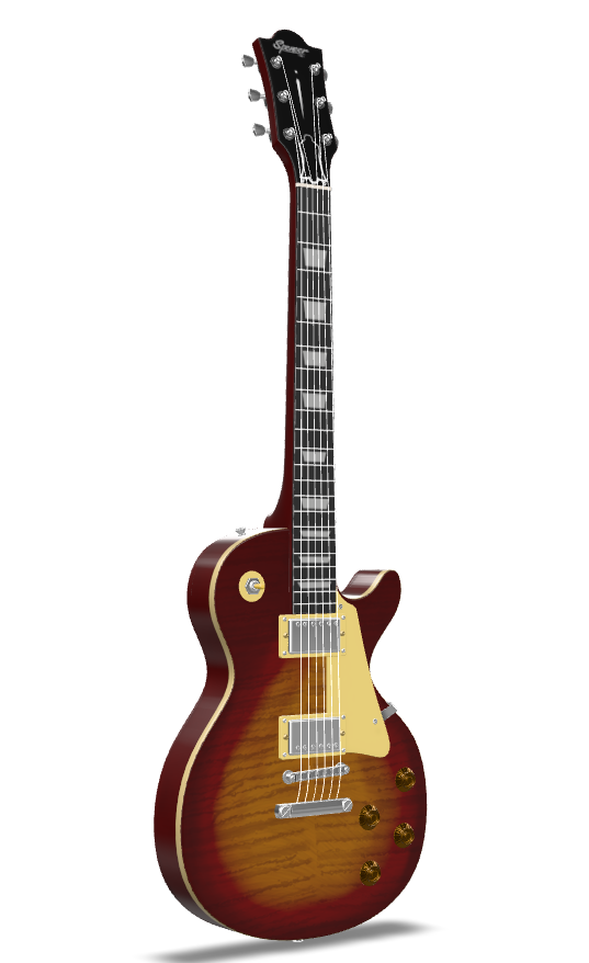 dns gaming guitar 3d item product